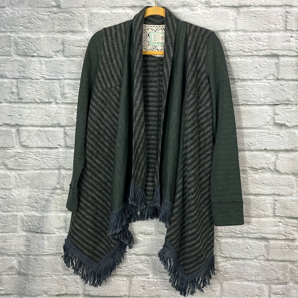Anthropologie Saturday/Sunday Elise Green Blanket Cardigan Size XS OB367241. - Picture 2 of 11